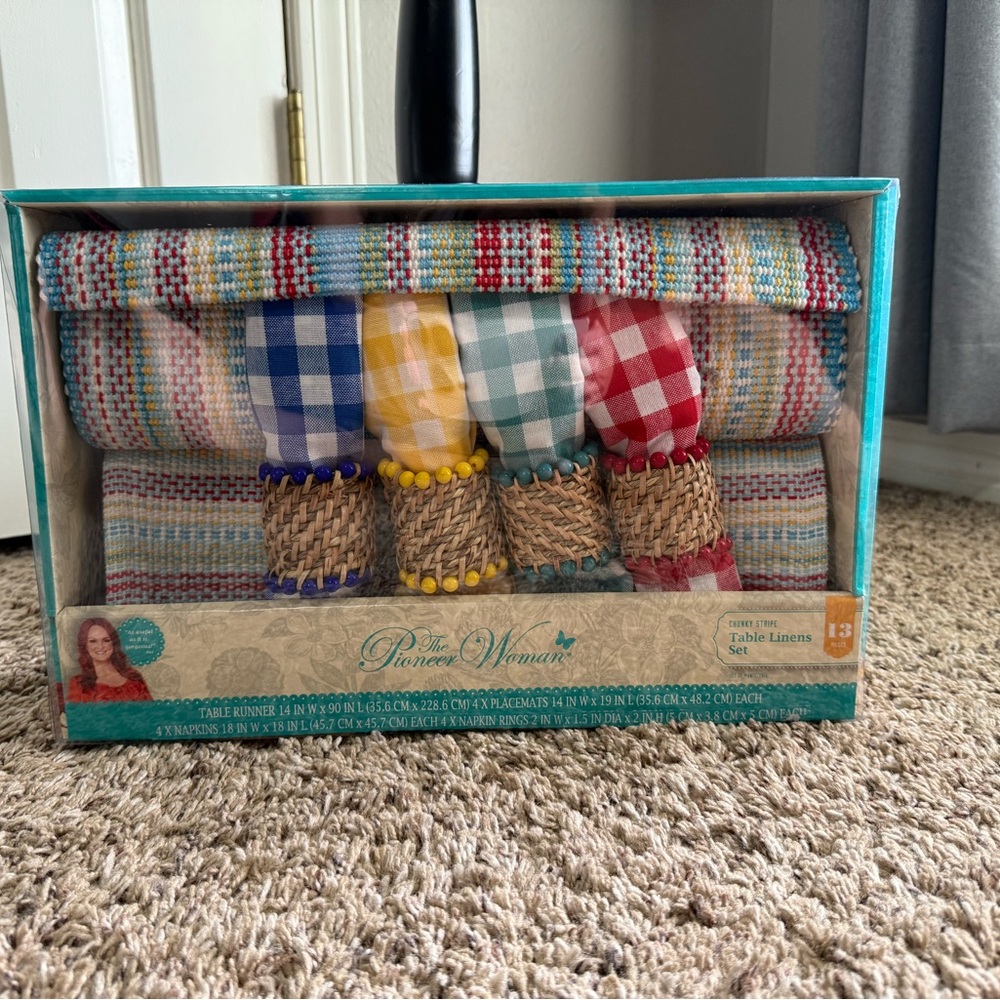 The Pioneer Woman Striped and Checkered Table Linens